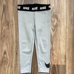 Nike Gray and Black Leggings Compression Fit